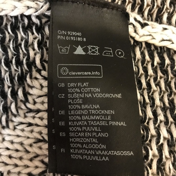 H&M Divided Black and White Cardigan XS - Picture 4 of 4